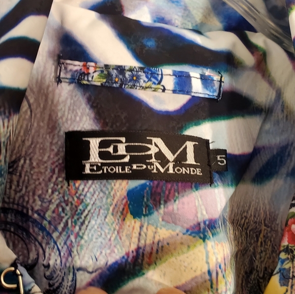 Etoile Du Monde Multicolor Button Jacket - Picture 10 of 16